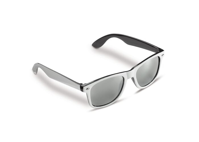 Lunettes de soleil publicitaire bi-couleur Blanc / Noir